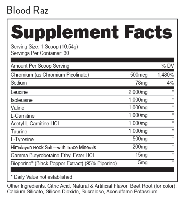 RACKED BCAA Supplement Bucked Up